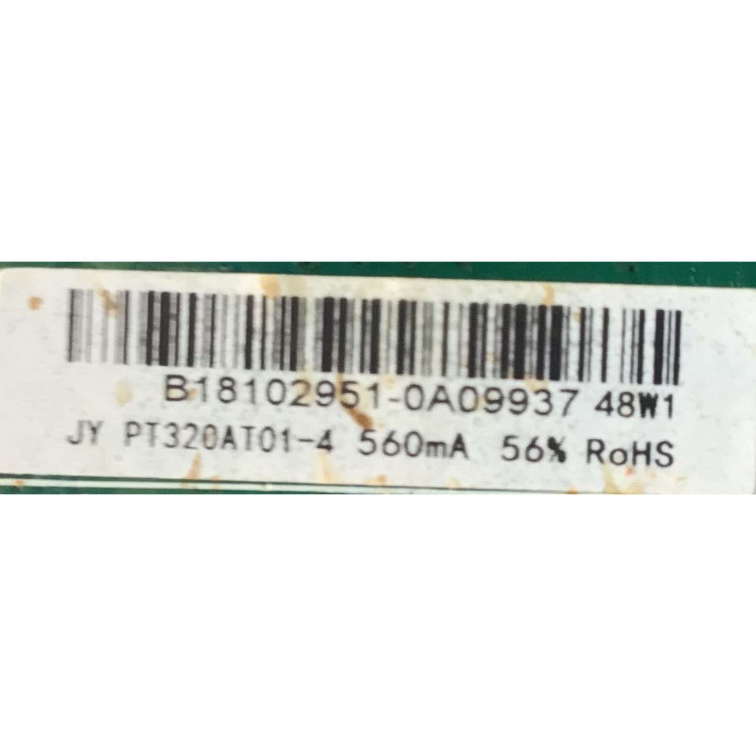 MAIN FUENTE PARA TV ELEMENT / NUMERO DE PARTE  260105000650 / TV.V56T.PB908 / 102181000666 / B18102951-0A09937 / PANEL PT320AT01-4 / MODELO ELEFW328 - Imagen 3